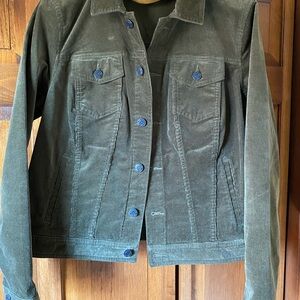 Talbots Forest Green Corduroy Jacket